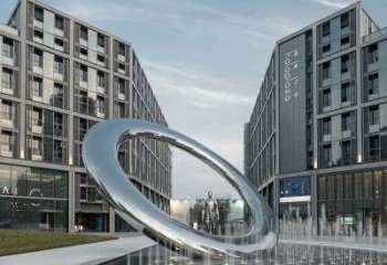 大型圓環(huán)雕塑，仿古景觀雕塑，拋光擺件