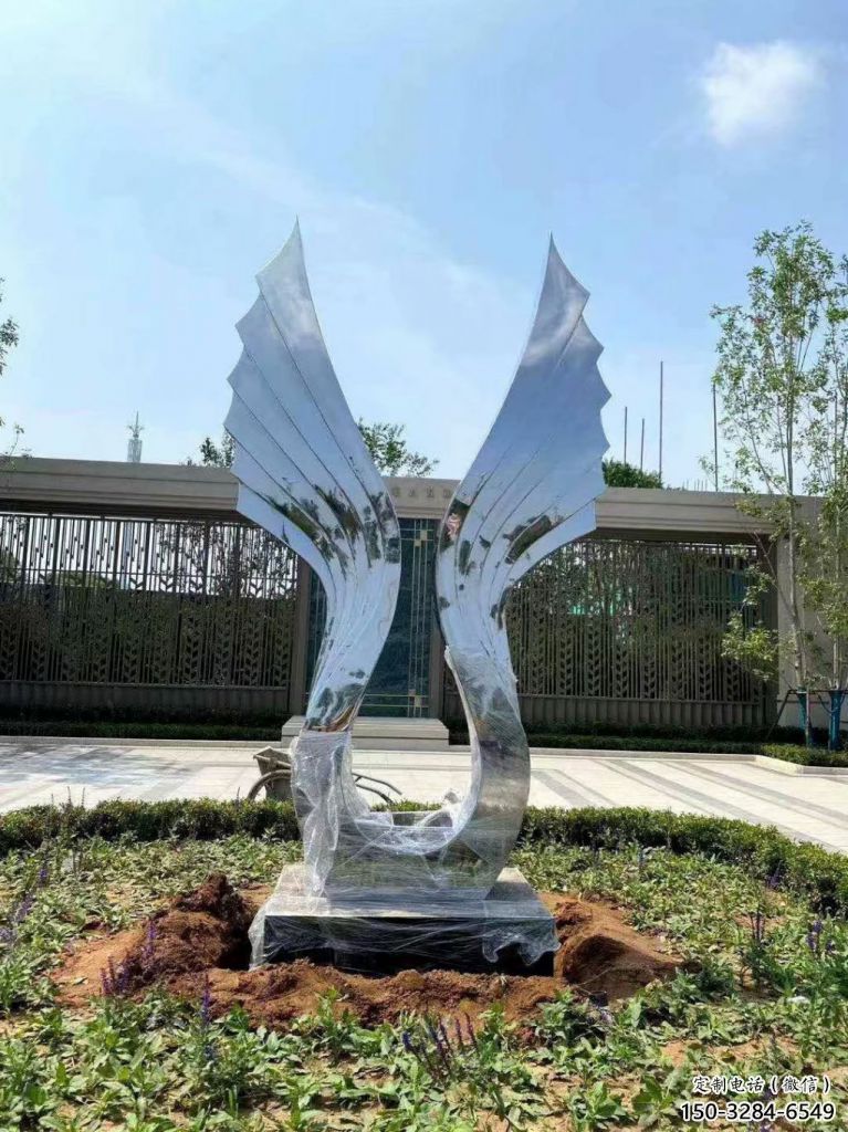 戶外翅膀雕塑，公園歐式雕塑，公園工藝