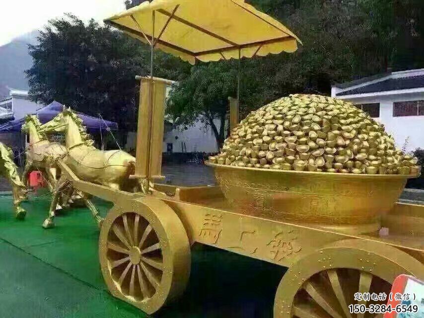 店門口馬車雕塑 創意景觀雕塑 民俗擺件