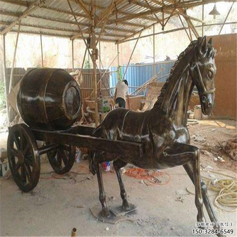 風景區馬車雕塑 售樓處廣場雕塑 仿古擺件