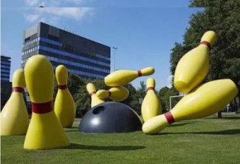 戶外保齡球雕塑，公園歐式雕塑，烤漆工藝