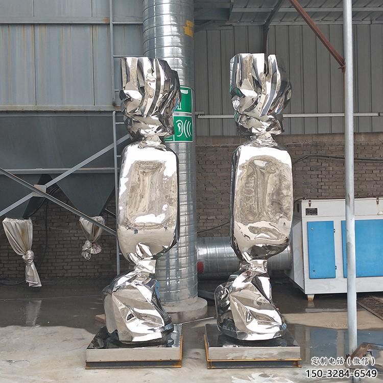 大門(mén)口糖果雕塑 發(fā)光公園小品 仿真雕塑