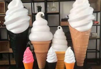 抽象雪糕雕塑 啞光景觀小品 室內雕塑