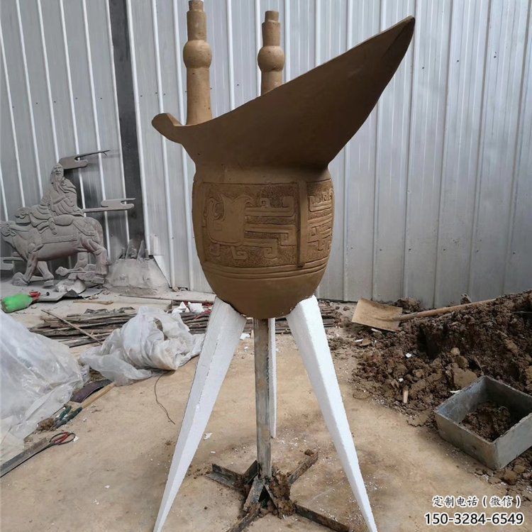 創意杯子雕塑 啞光景觀小品 公園雕塑