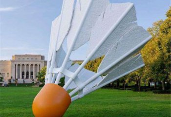 城市羽毛球雕塑 風景區彩繪雕塑 抽象擺件