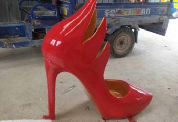 創意高跟鞋雕塑 啞光景觀小品 公園雕塑