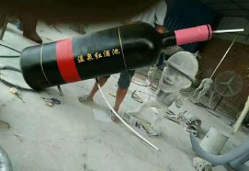 商業街瓶子雕塑 烤漆擺件 彩繪雕塑