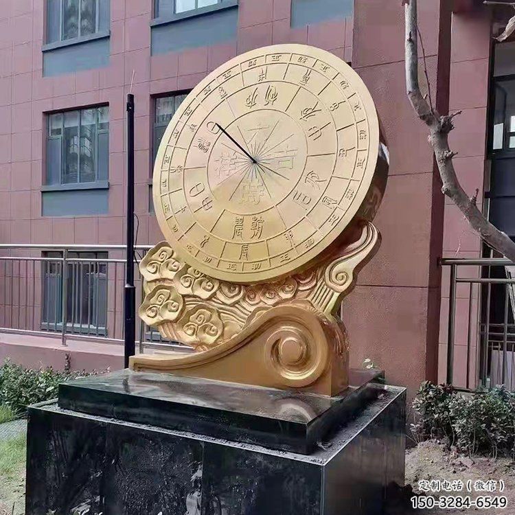 小區(qū)地動(dòng)儀雕塑，拉絲景觀雕塑，抽象效果