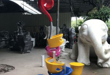 草地懸壺雕塑 現(xiàn)代校園小品 大型雕塑