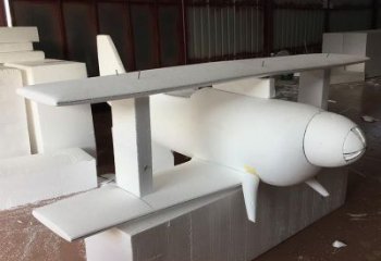 大型商場飛機(jī)雕塑 仿真景觀擺件 鏡面雕塑