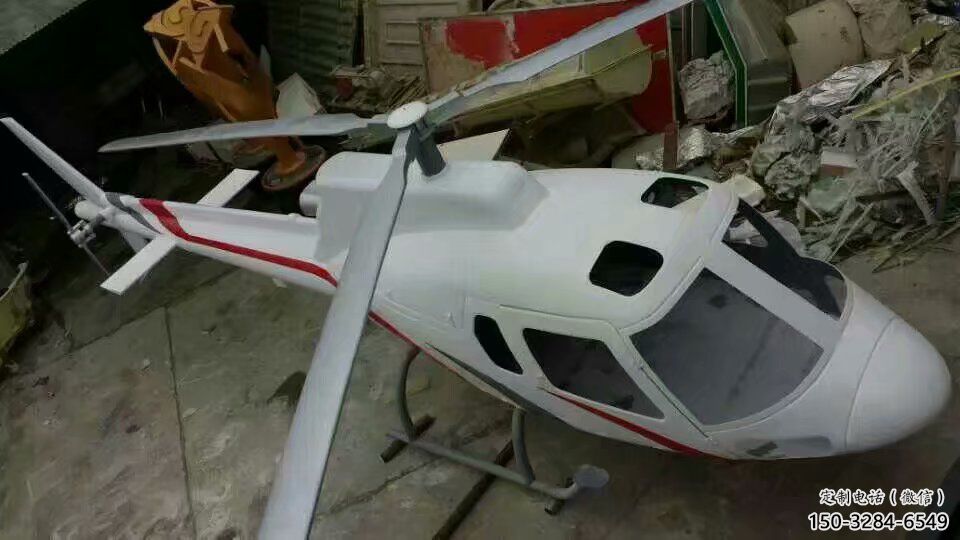 街頭飛機(jī)雕塑 大型別墅區(qū)擺件 鋼管雕塑