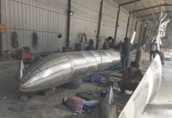 街道飛機雕塑 現代景觀擺件 彩繪雕塑