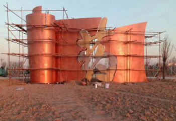 博物館書形雕塑 電鍍現(xiàn)代小品 公園雕塑