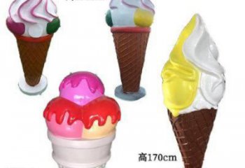 創(chuàng)意冰激凌雕塑 園林冰激凌雕塑