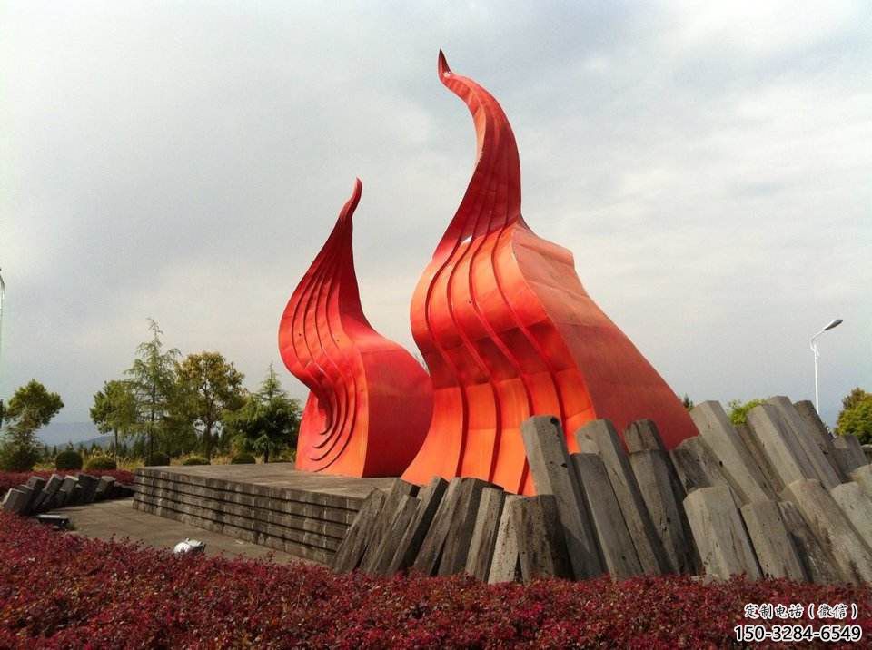 室內火炬雕塑 仿真景觀擺件 大型雕塑