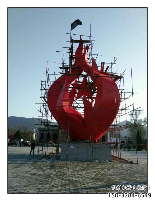 大門口火炬雕塑 發光公園小品 仿真雕塑