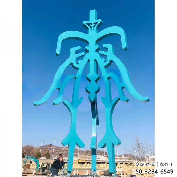 景觀文字雕塑 剪影景觀小品 商業街雕塑