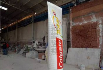 大型牙膏雕塑 彩繪雕塑 戶外景觀擺件