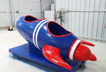 街頭火箭雕塑 大型別墅區擺件 鋼管雕塑