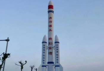 庭院火箭雕塑 公園草地小品 鍛造雕塑