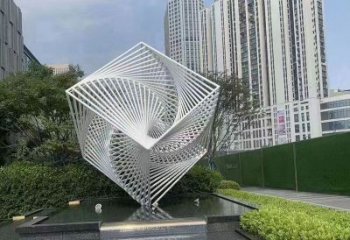 烤漆魔方雕塑 鋼管景觀小品 室內雕塑