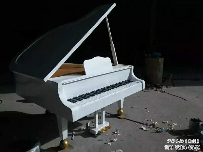 大型商場鋼琴雕塑 仿真景觀擺件 鏡面雕塑
