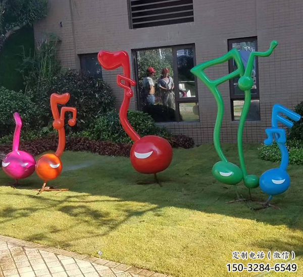 大型音符雕塑 歐式步行街?jǐn)[件 彩繪雕塑