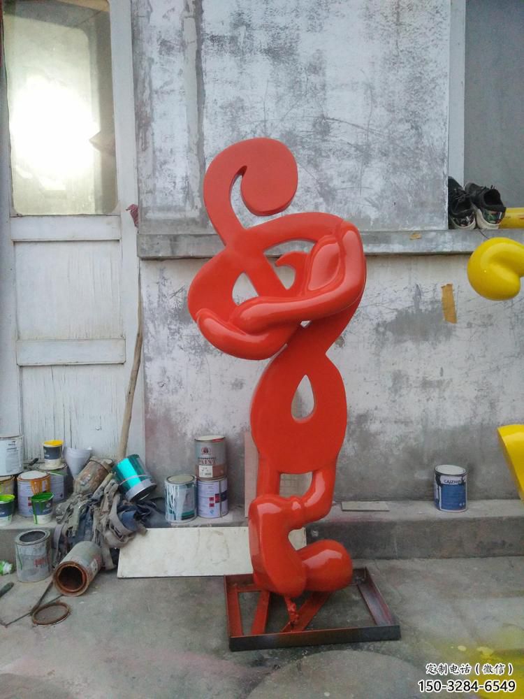 企業(yè)音符雕塑 鑄造公園小品 歐式雕塑