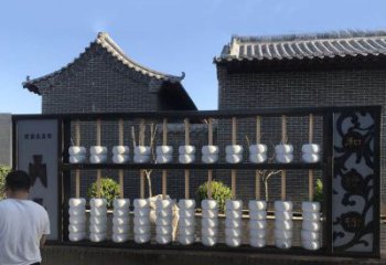 算盤(pán)雕塑 景觀美陳小品 噴漆雕塑