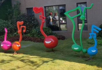 大型音符雕塑 歐式步行街?jǐn)[件 彩繪雕塑