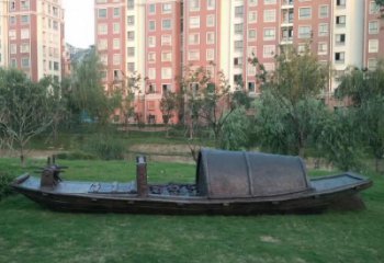 異形船艇雕塑 現(xiàn)代校園小品 校園雕塑