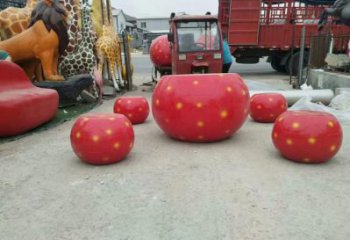 商業(yè)街凳子雕塑 烤漆擺件 彩繪雕塑