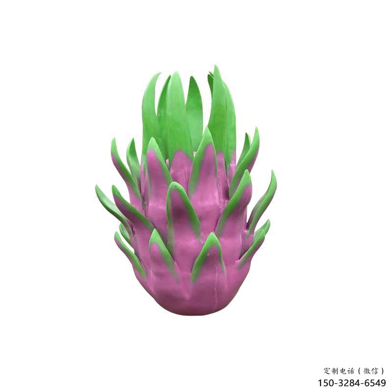 田間火龍果雕塑 彩繪仿真雕塑 園林?jǐn)[件