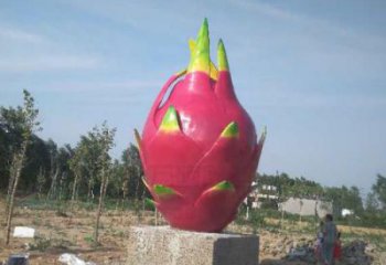城市火龍果雕塑 風景區(qū)彩繪雕塑 抽象擺件