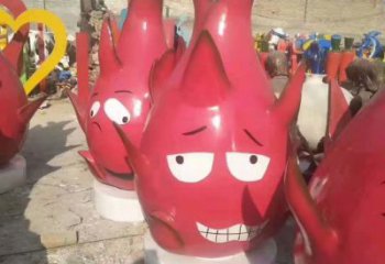 大型火龍果雕塑 門口創(chuàng)意雕塑 售樓處小品