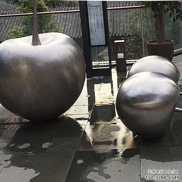 燈光櫻桃雕塑 懸空餐飲店水果雕塑 商業(yè)街雕塑