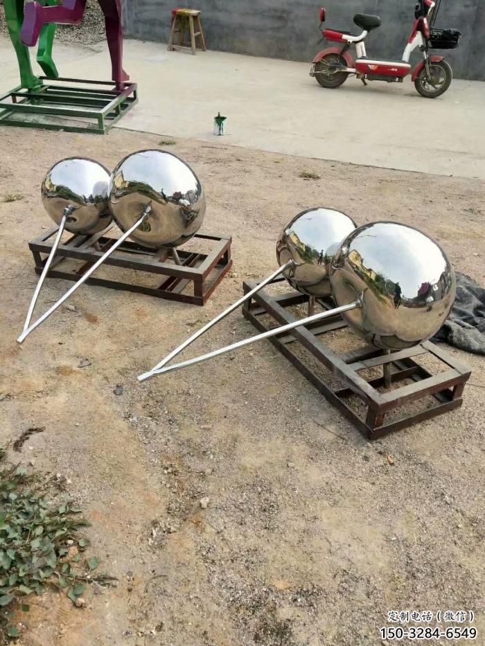 鏡面櫻桃雕塑 烤漆大型擺件 博物館雕塑