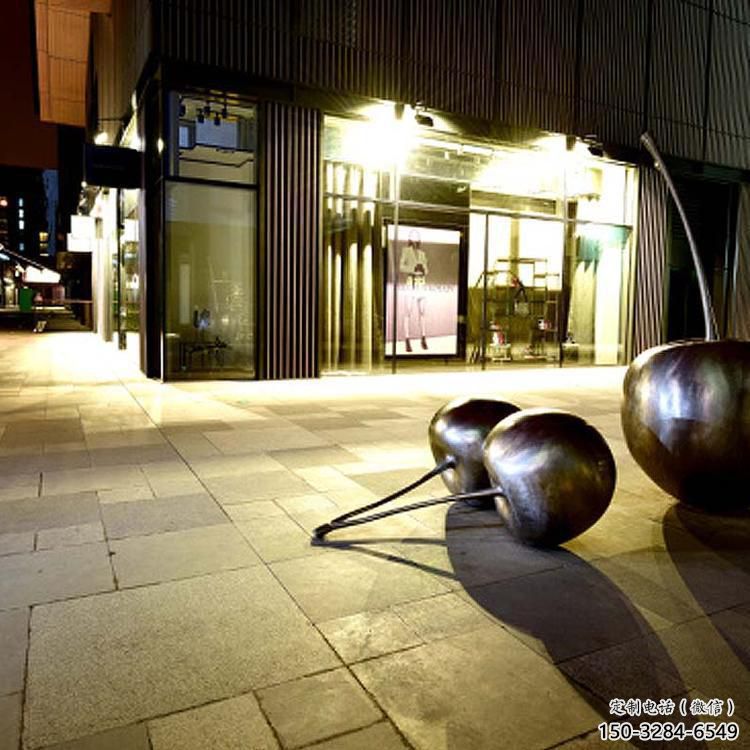 美陳櫻桃雕塑 異形噴水水果雕塑 酒店雕塑