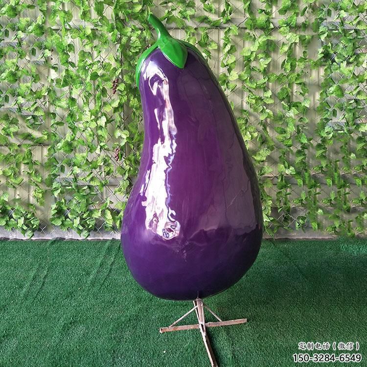 彩繪茄子雕塑 大型城市雕塑 商業(yè)街擺件