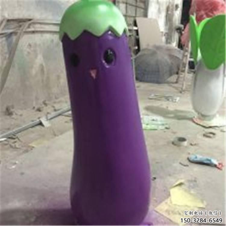 售樓處茄子雕塑 商業(yè)街仿真雕塑 水果擺件