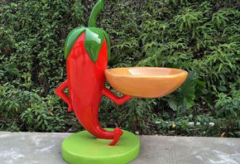 田間辣椒雕塑 彩繪仿真雕塑 園林?jǐn)[件