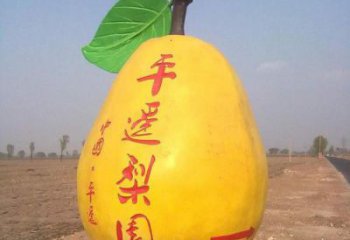 商場(chǎng)雪梨雕塑 仿真雕塑 店門口小品