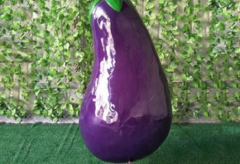 彩繪茄子雕塑 大型城市雕塑 商業街擺件