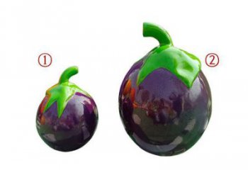 大型茄子雕塑 門口創(chuàng)意雕塑 售樓處小品