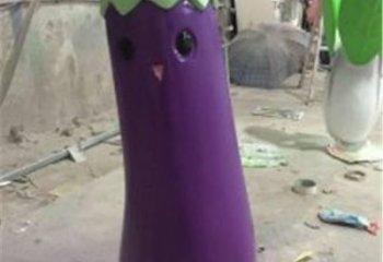 售樓處茄子雕塑 商業(yè)街仿真雕塑 水果擺件