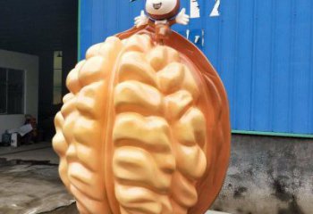 風景區核桃雕塑 售樓處廣場雕塑 仿古擺件