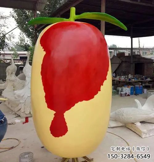 仿真紅棗雕塑 酒店公園雕塑 風景區擺件