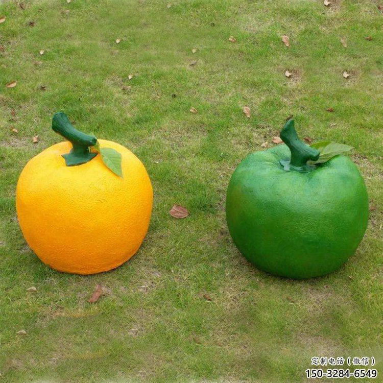 檸檬雕塑，水果仿真擺件，公園廣場(chǎng)雕塑 (15)