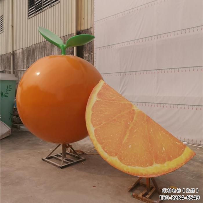 檸檬雕塑，水果仿真擺件，公園廣場(chǎng)雕塑 (11)