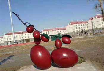 園林紅棗雕塑 風景區仿真雕塑 廣場小品